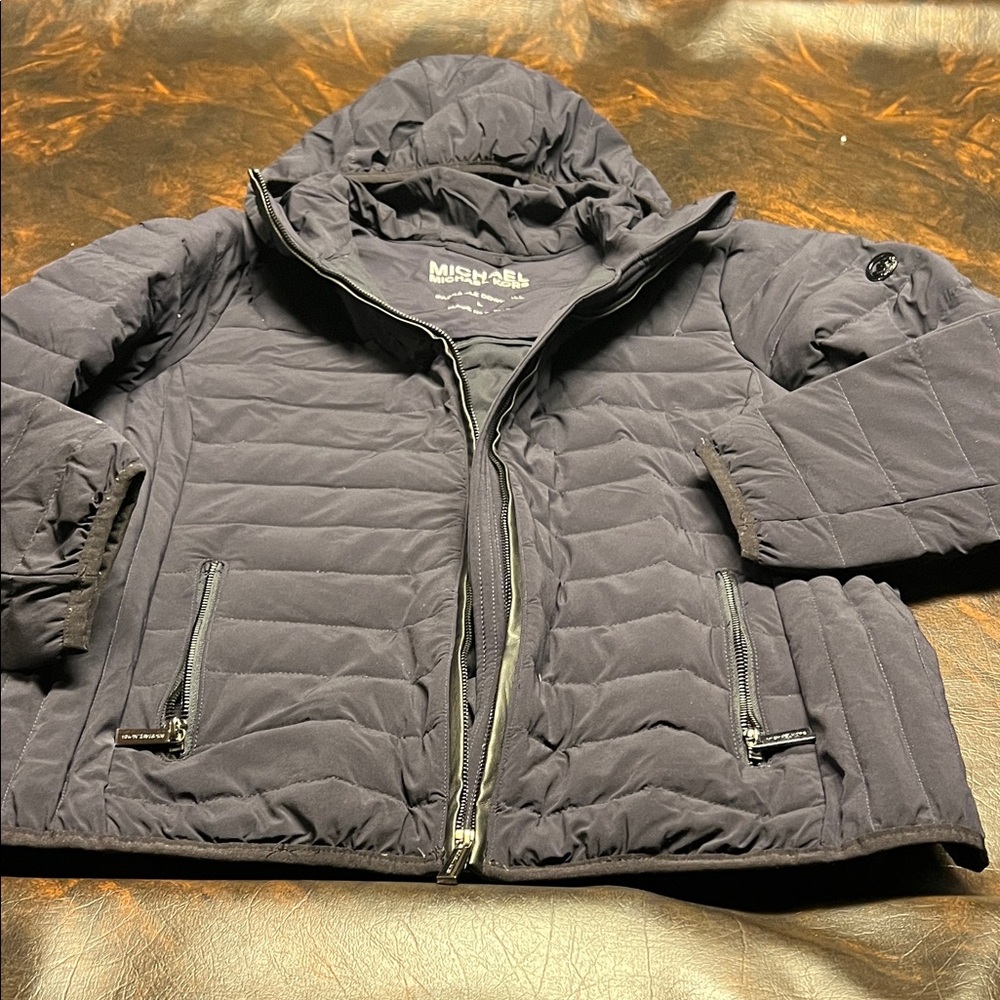 Michael Kors Navy Quilted Jacket